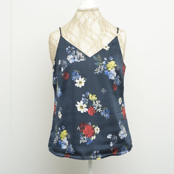 Banana Republic Essential Tank Top, Size M, dark blue with flowers - Picture 2 of 6